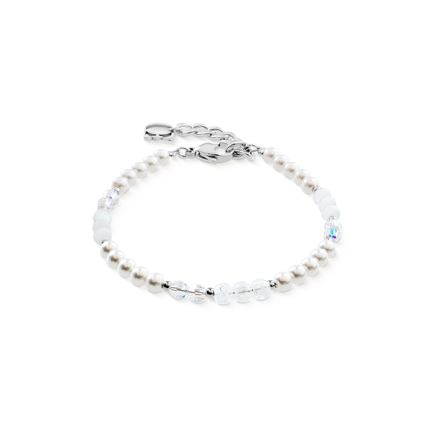 Armband Princess Rhythm silber-weiß von COEUR DE LION