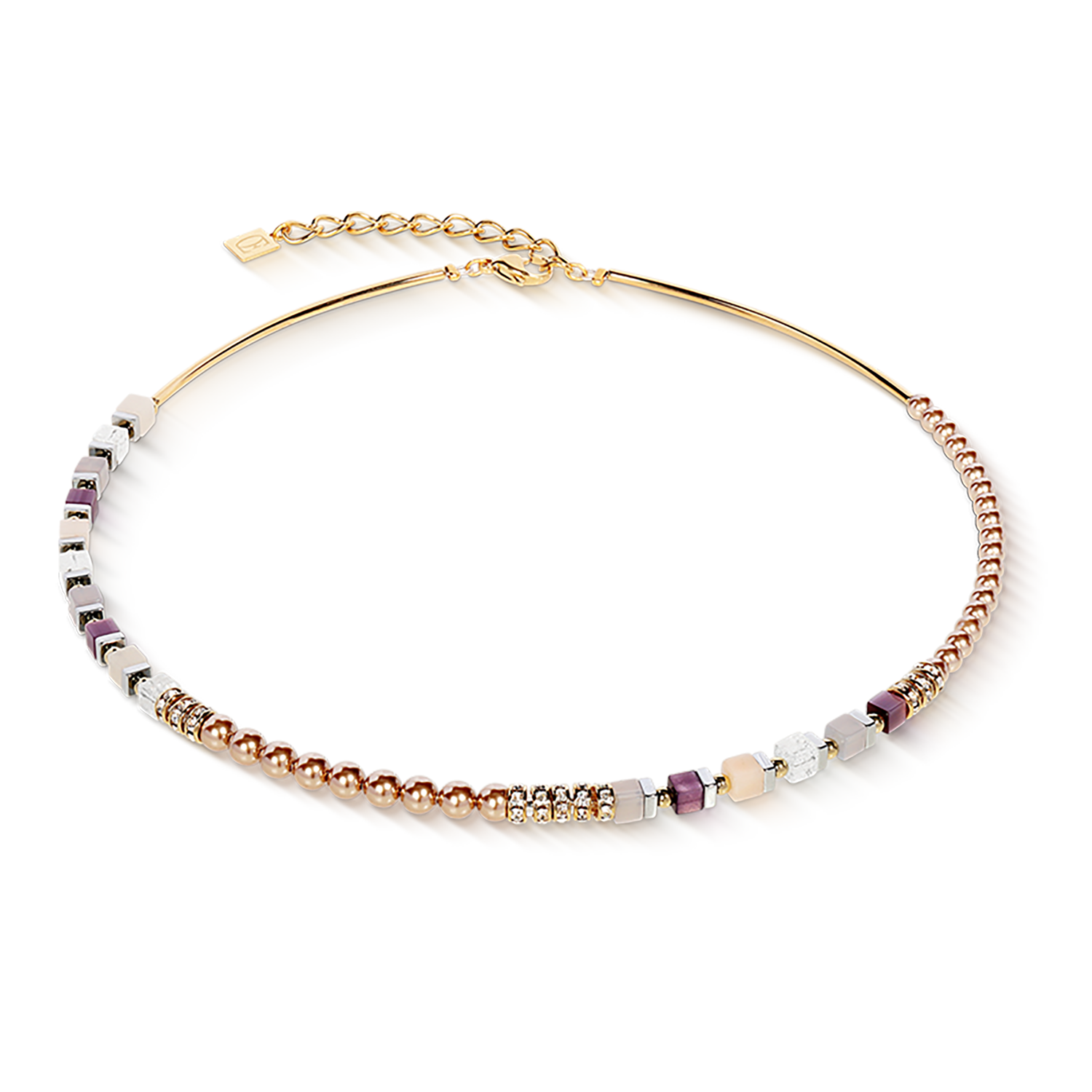 Precious Fusion Offset Halskette champagne-blush von COEUR DE LION