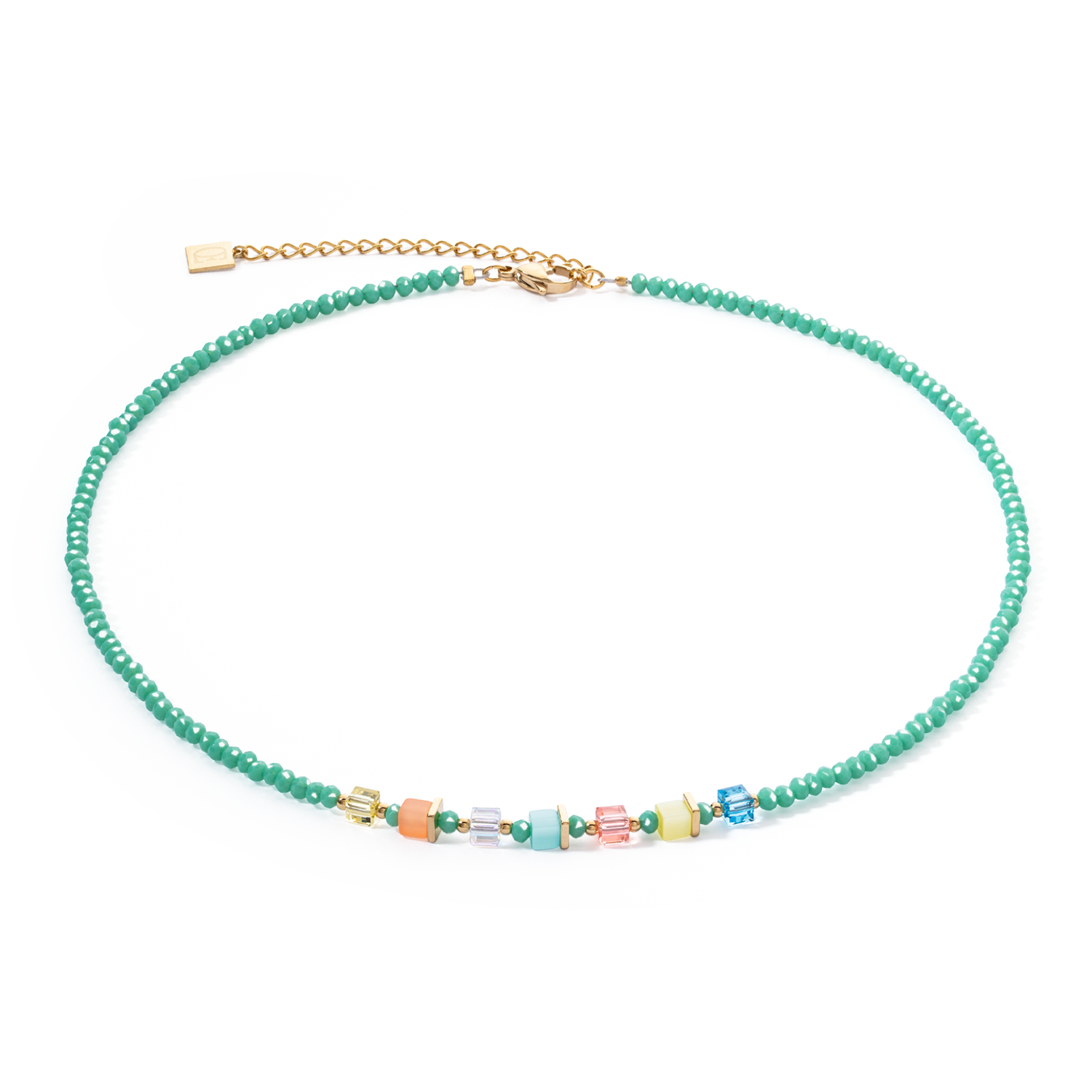 Joyful Colours Halskette Grün-Multicolor von COEUR DE LION