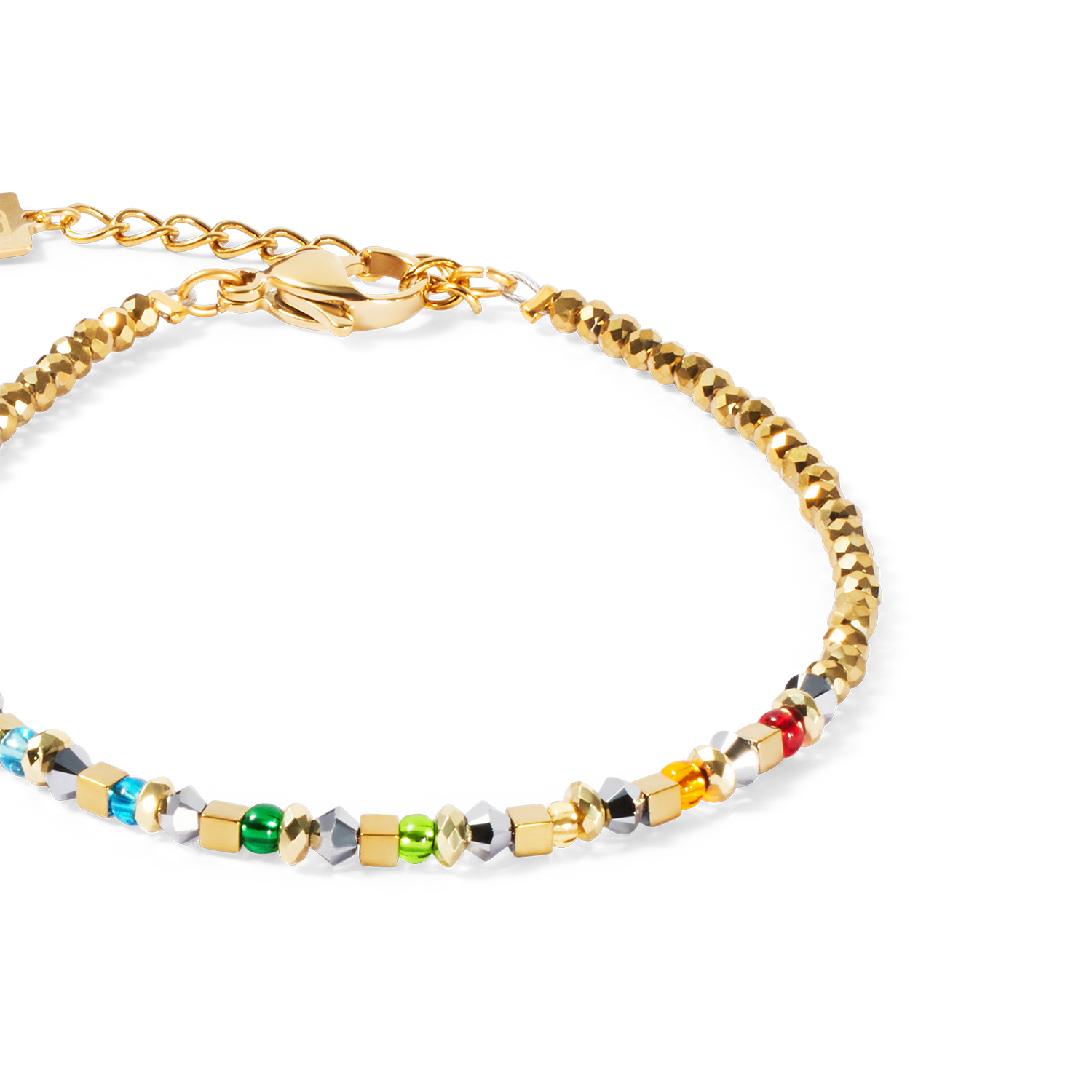 Armband Golden Whisper Rainbow von COEUR DE LION – Detailaufnahme