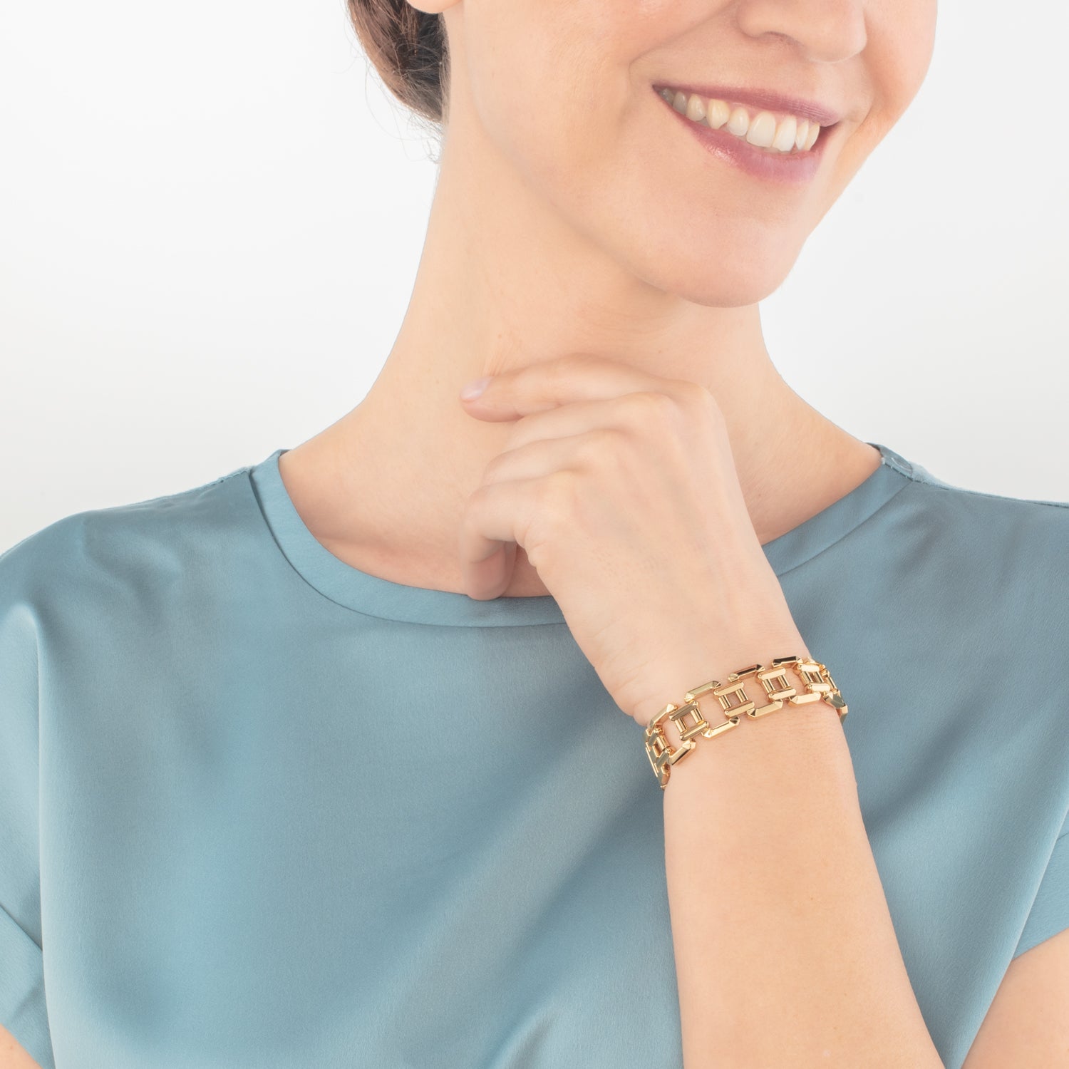 Schmuckarmband Edelstahl gold