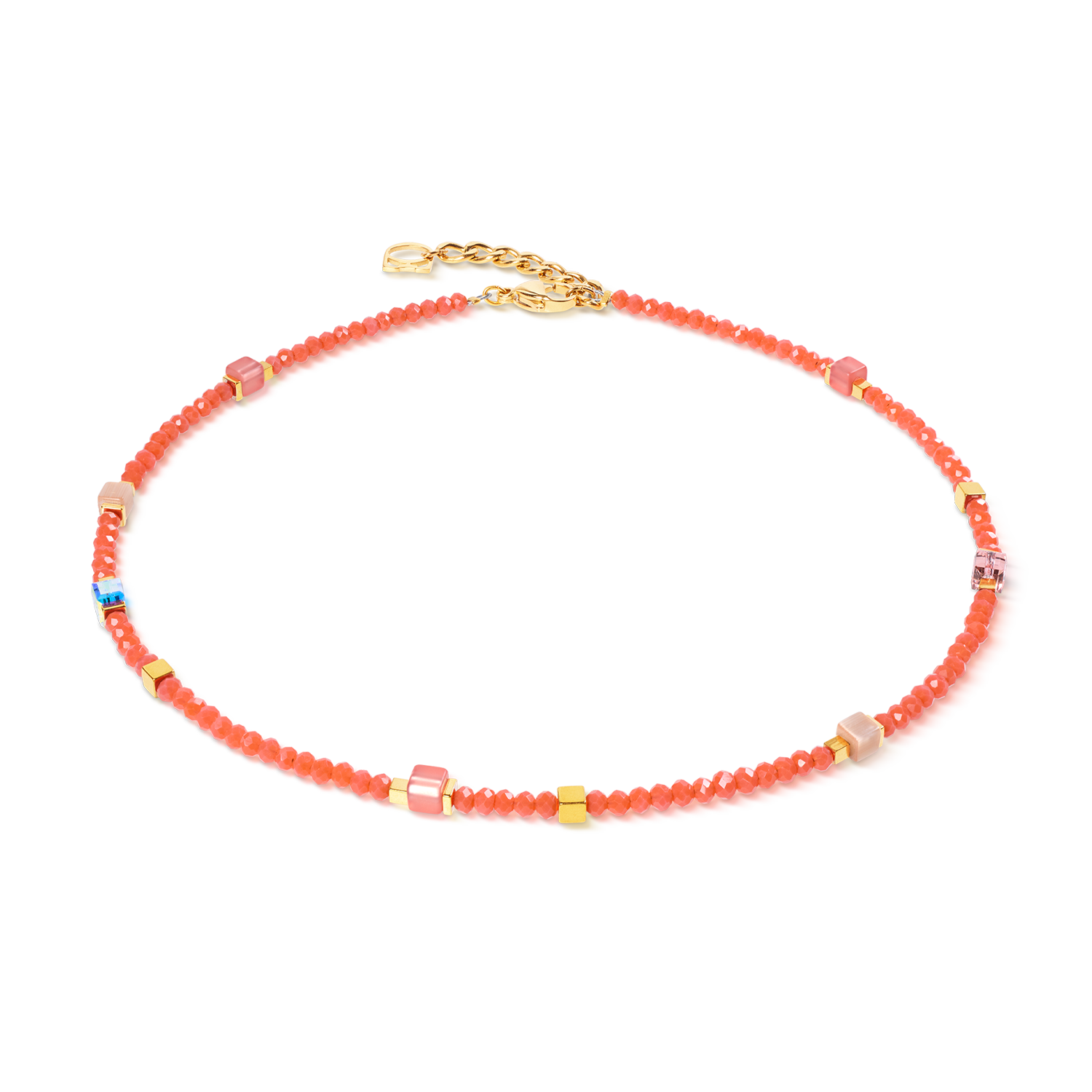 Joyful Colours Flex Armband gold-orange von COEUR DE LION – Tragevariante