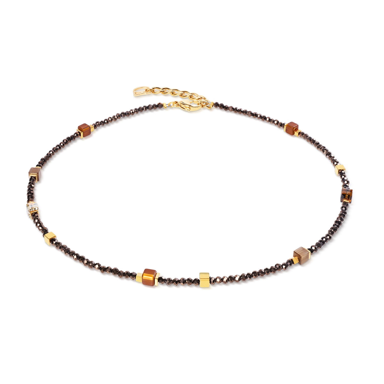 Joyful Colours Flex Armband gold-braun von COEUR DE LION – Tragevariante