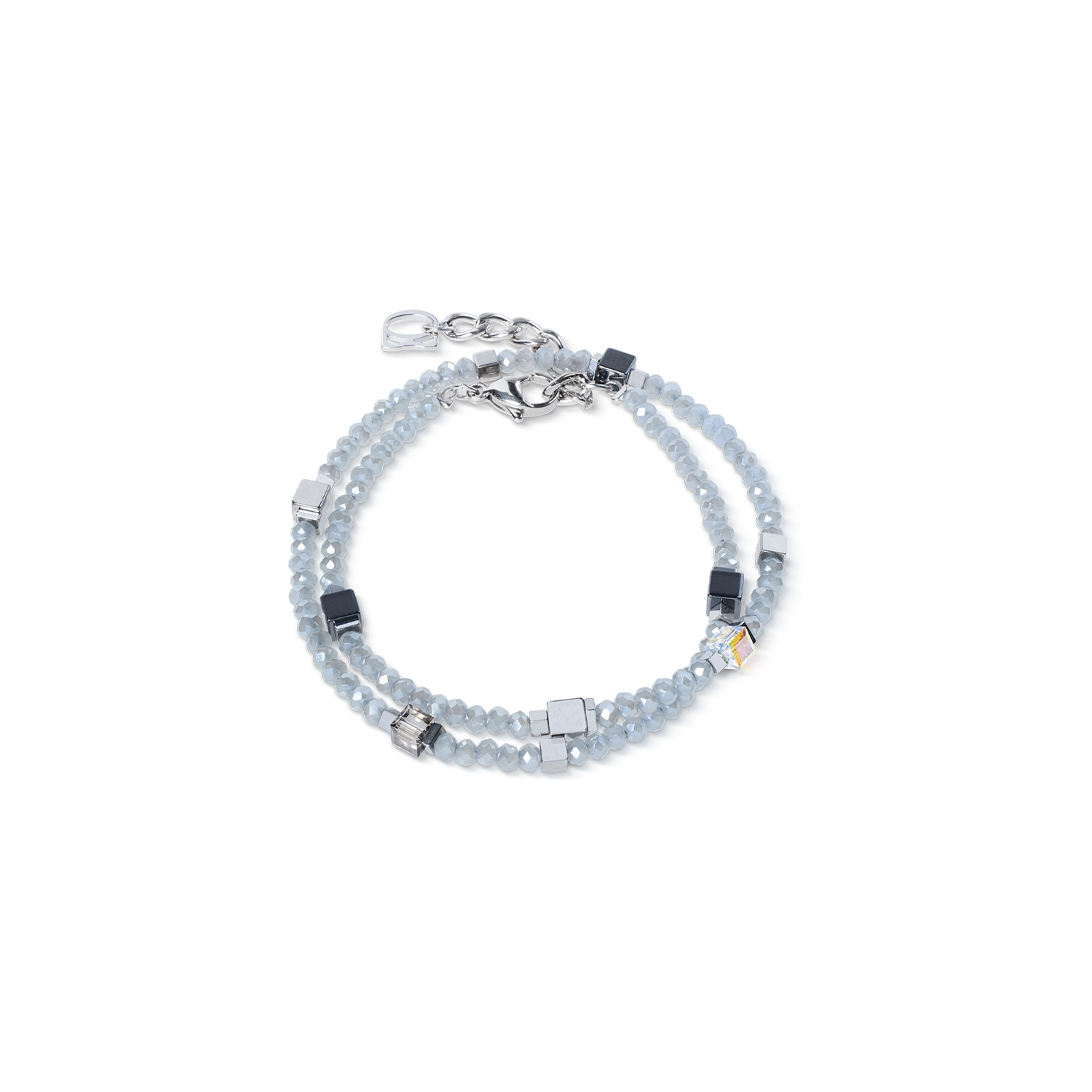Joyful Colours Flex Armband silber-grau von COEUR DE LION