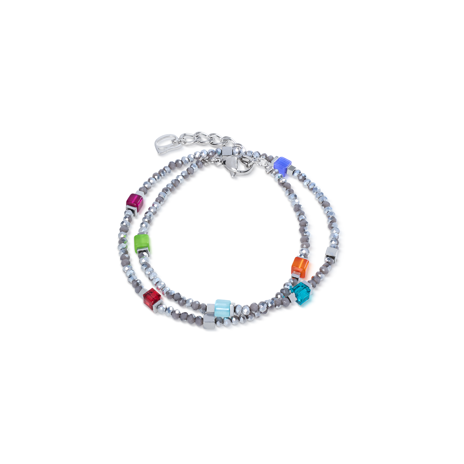 Joyful Colours Flex Armband silber-multicolor von COEUR DE LION