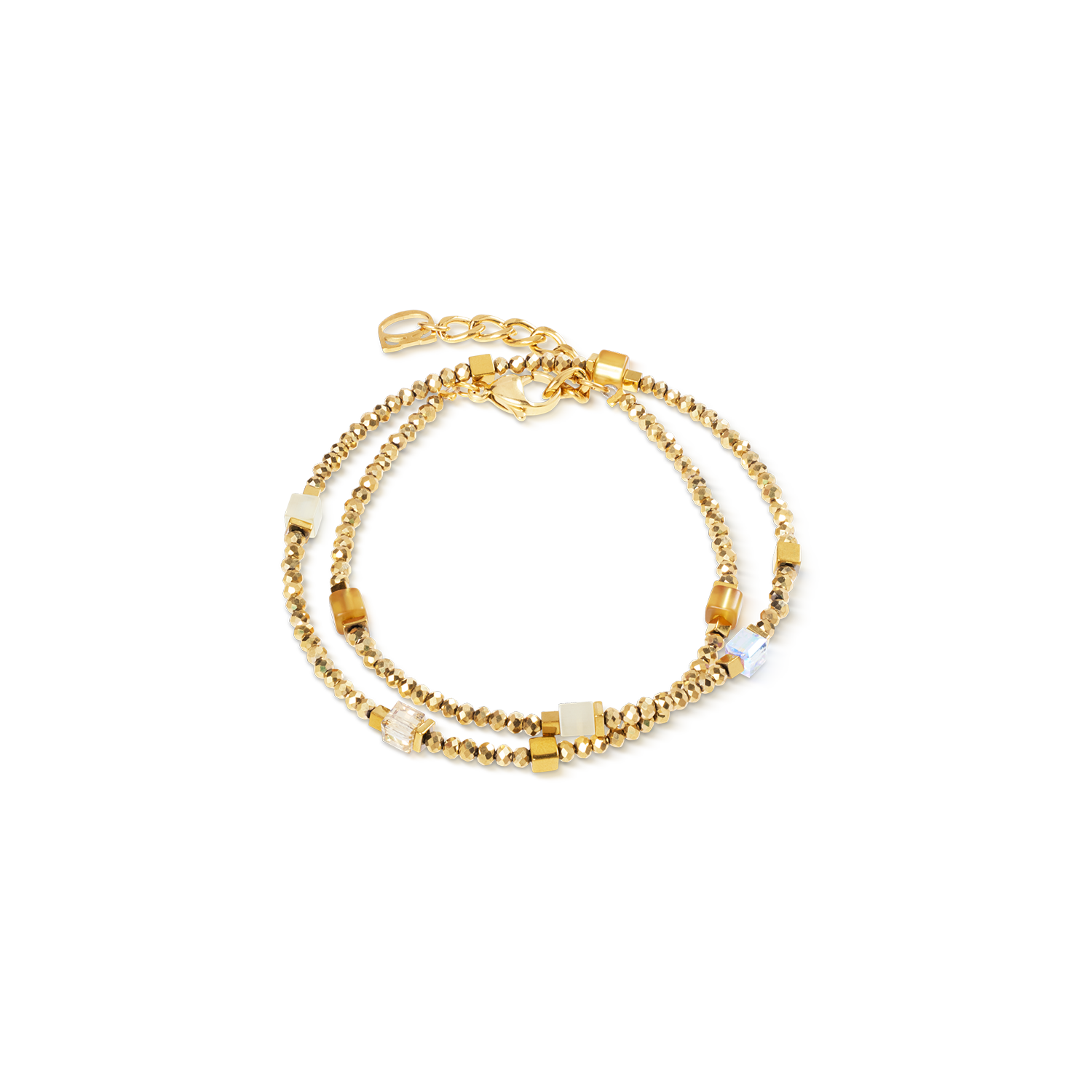 Joyful Colours Flex Armband gold-gold von COEUR DE LION