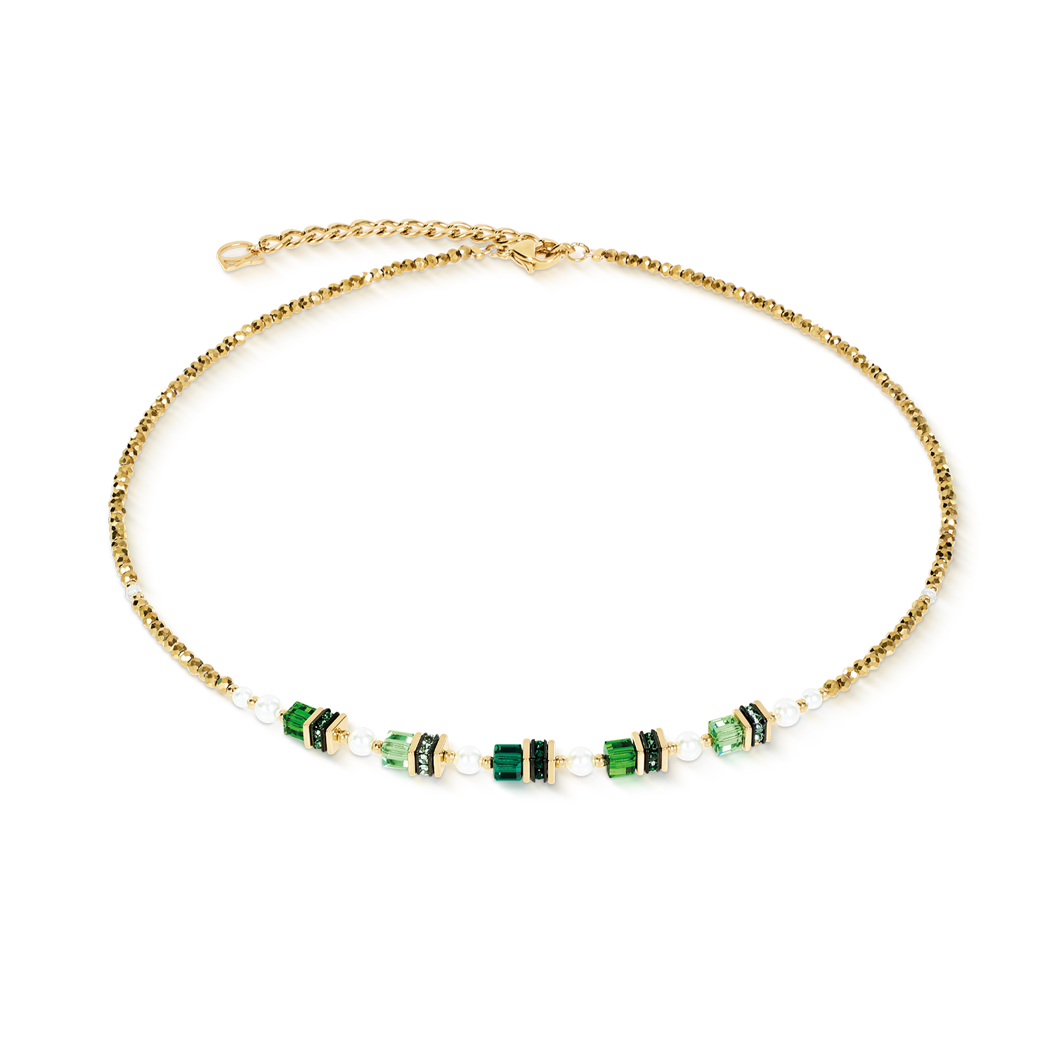 Halskette Sparkling Princess gold-emerald