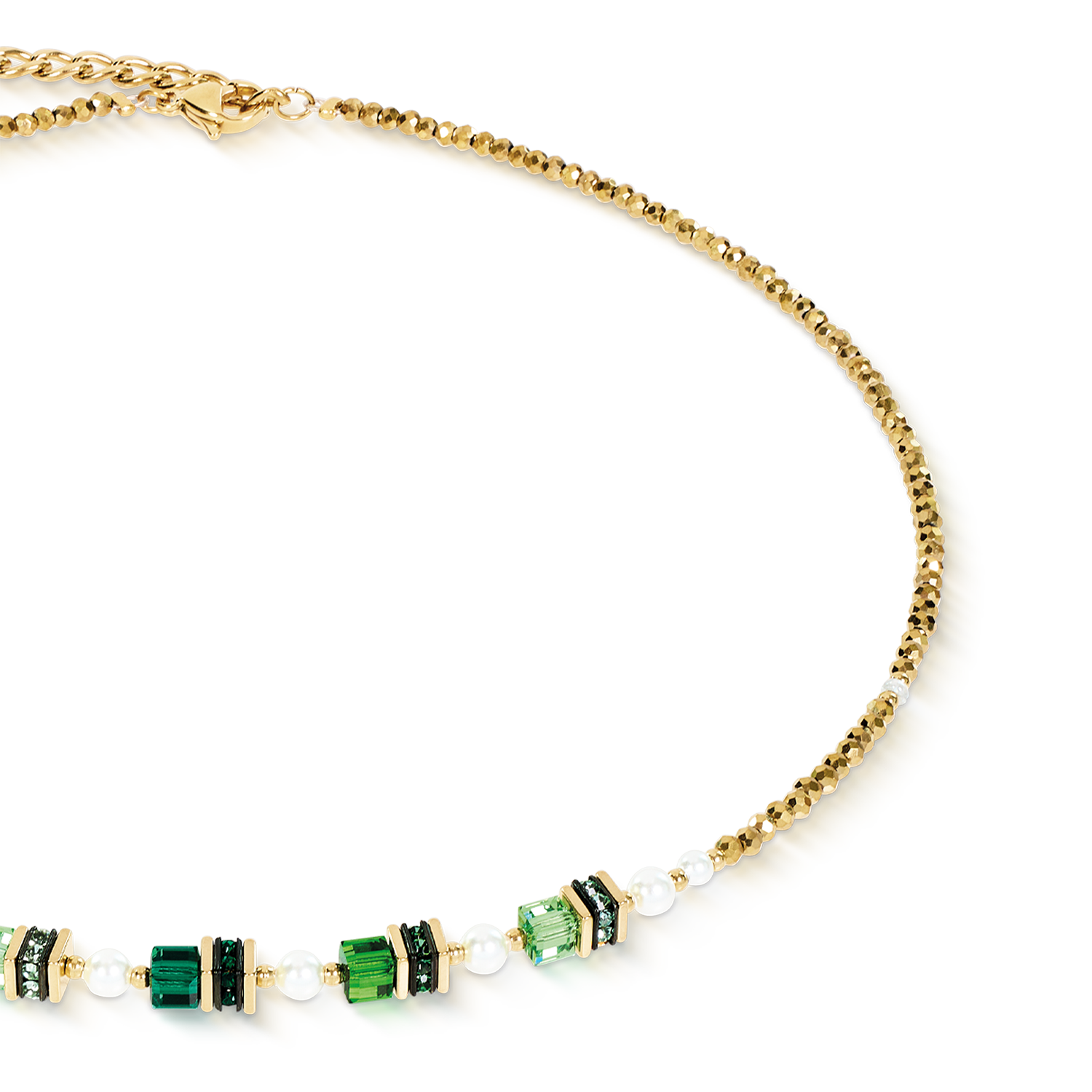 Halskette Sparkling Princess gold-emerald