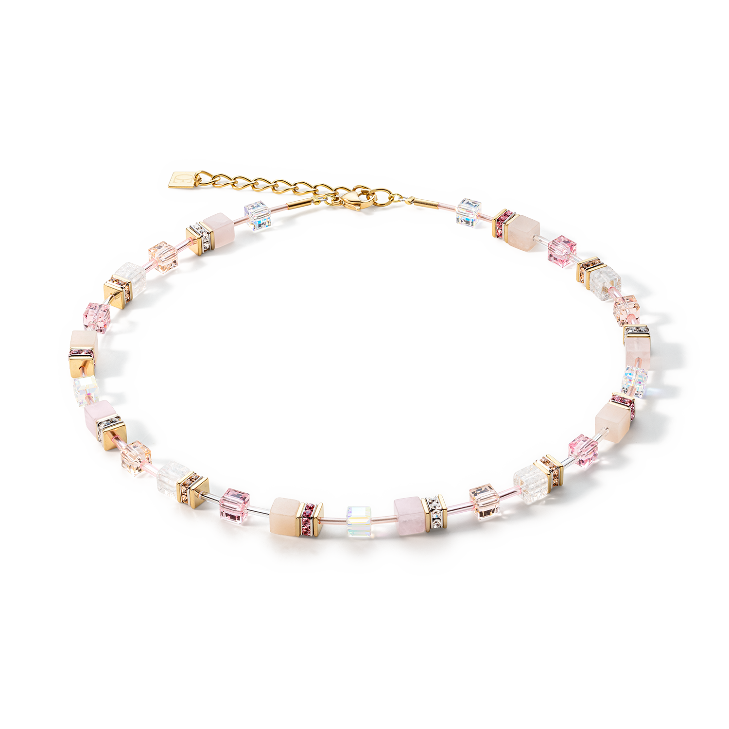 GeoCUBE® Iconic Precious Halskette hellrosa