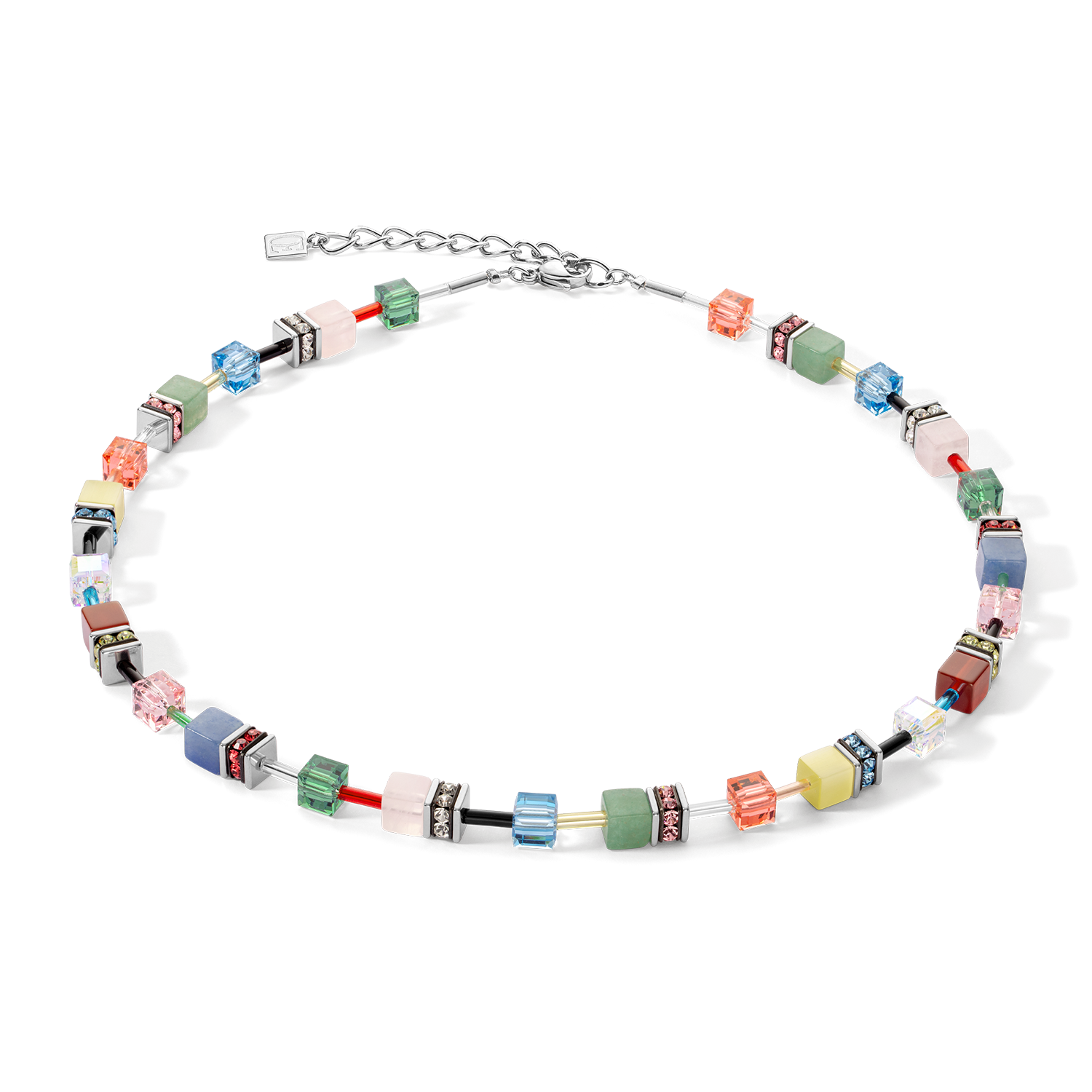 GeoCUBE® Iconic Precious Halskette Multicolour Delight
