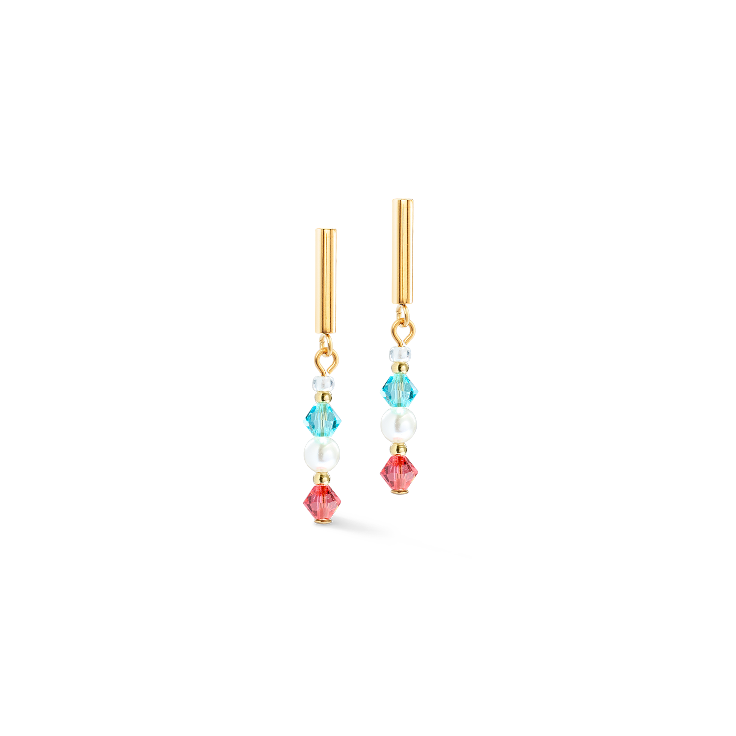 Princess Pearls Ohrringe gold rainbow von COEUR DE LION