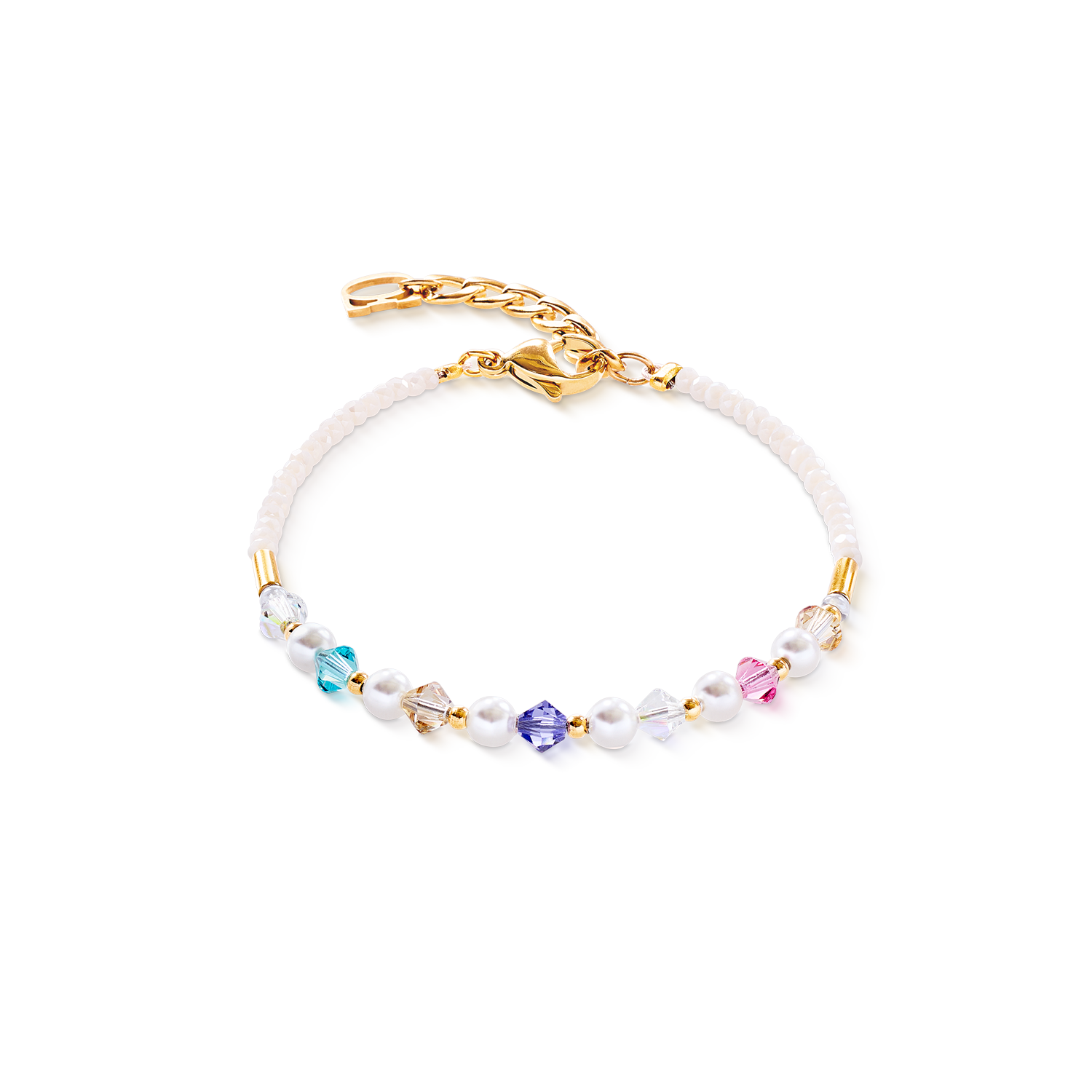 Princess Pearls Armband gold rainbow von COEUR DE LION
