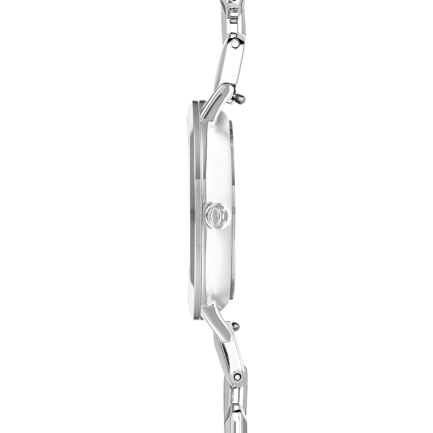 Uhr Rund Sparkling Graceful Greige Statement Silber von COEUR DE LION – Tragevariante