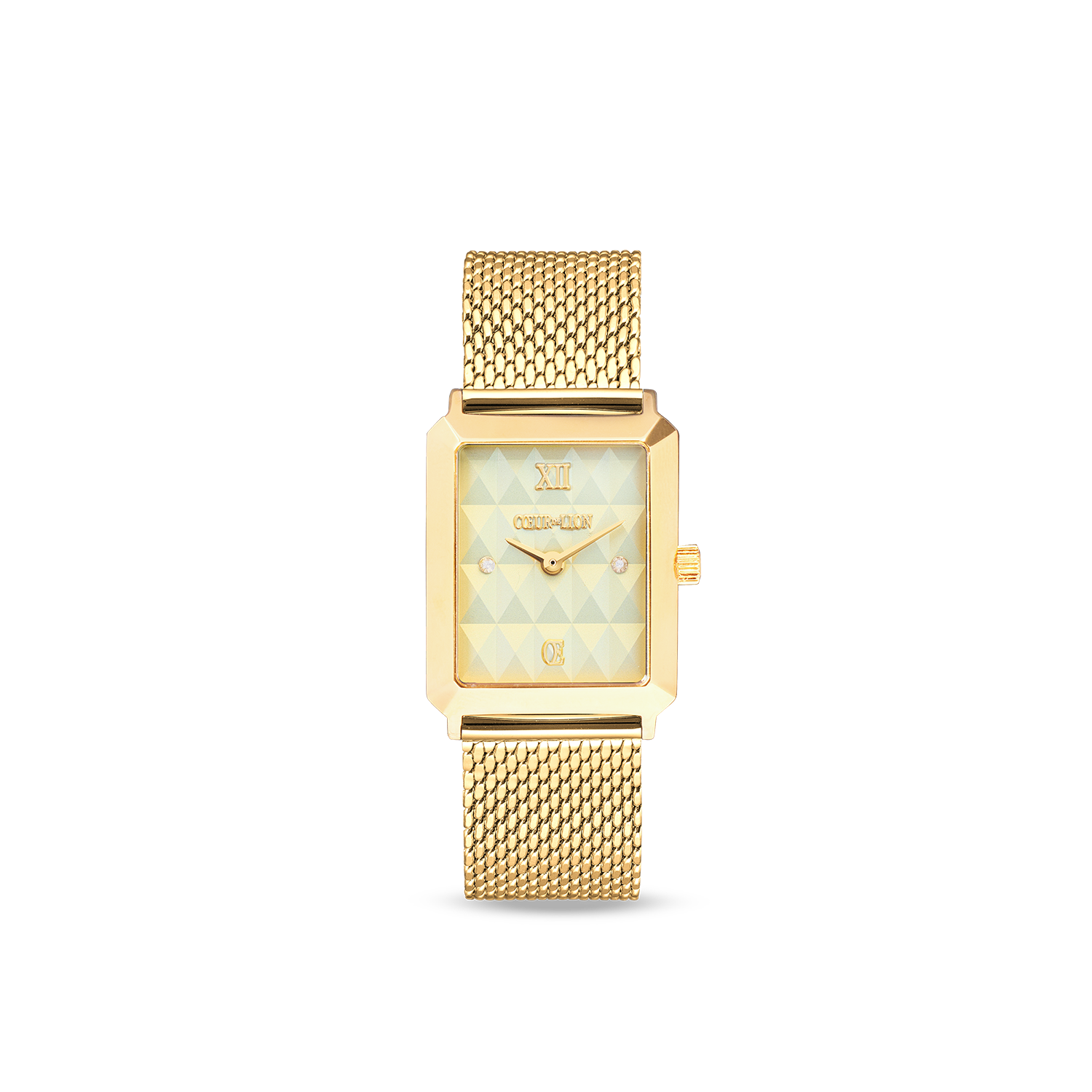 Uhr Iconic Spikes gold Milanaise Edelstahl gold von COEUR DE LION