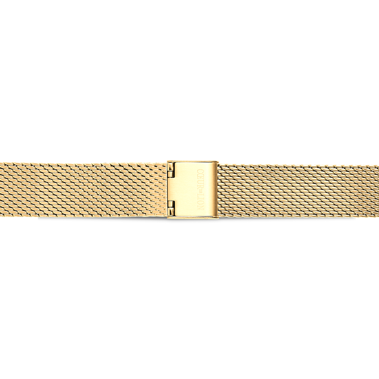 Uhr Iconic Spikes gold Milanaise Edelstahl gold von COEUR DE LION – Tragevariante