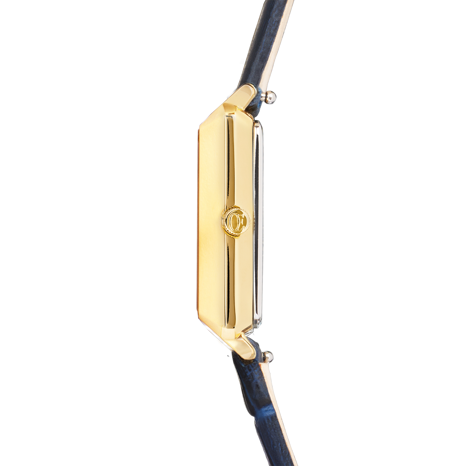 Uhr Iconic Spikes Armband Leder Midnight Blue Gold von COEUR DE LION – Tragevariante